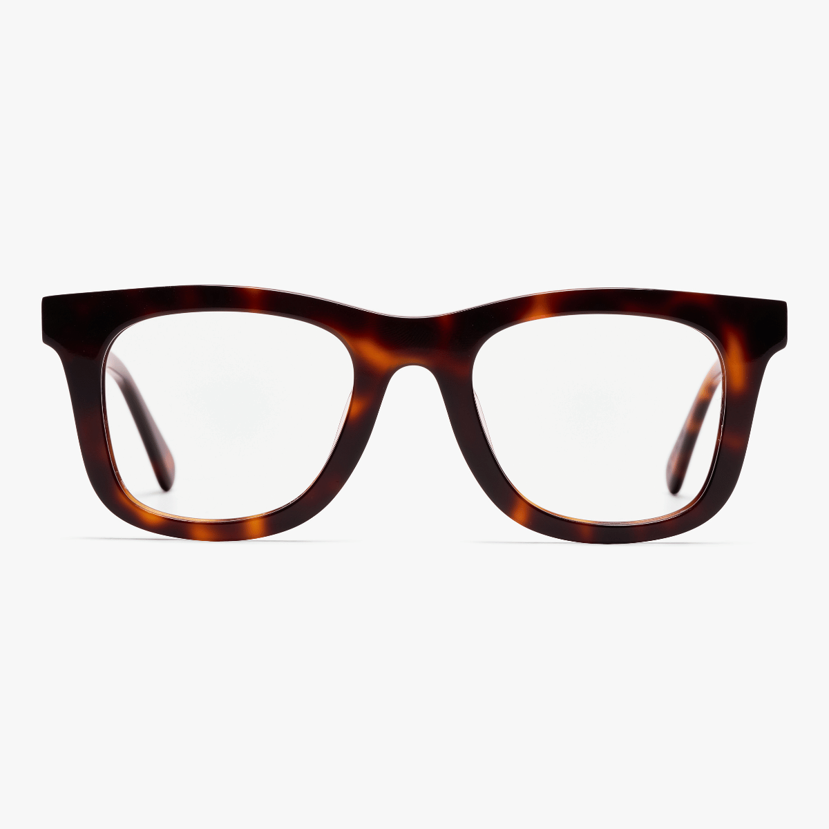 Luxreaders stylish Men's Samsø Light Turtle Reading glasses. Made from Bio-acetate in a Square shape.