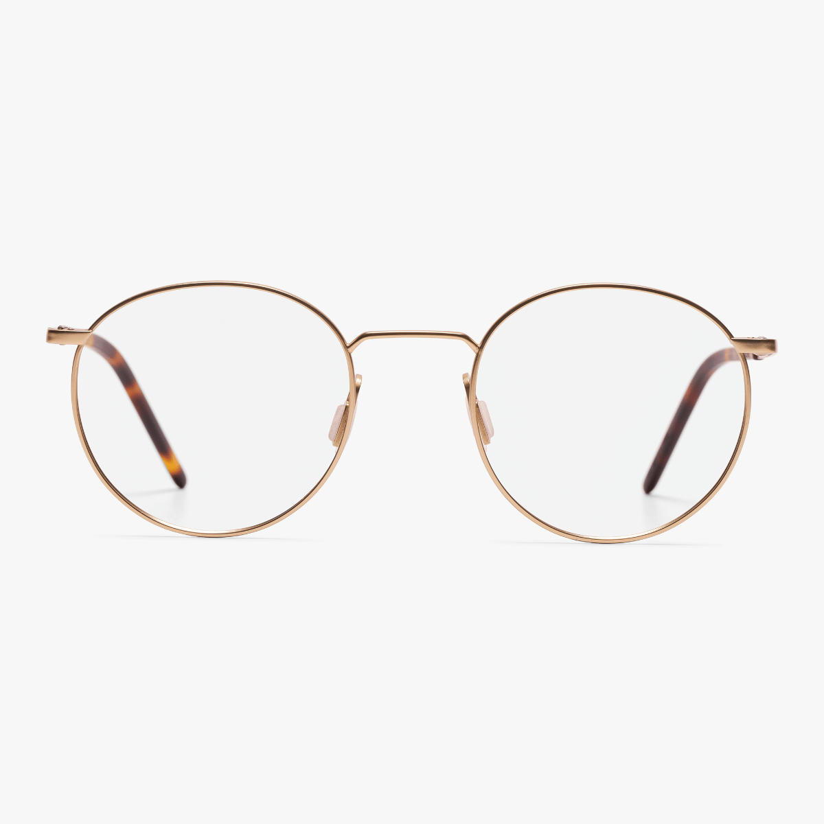 Luxreaders stylish Men's Silkeborg Gold Reading glasses. Made from Titanium in a Square shape.