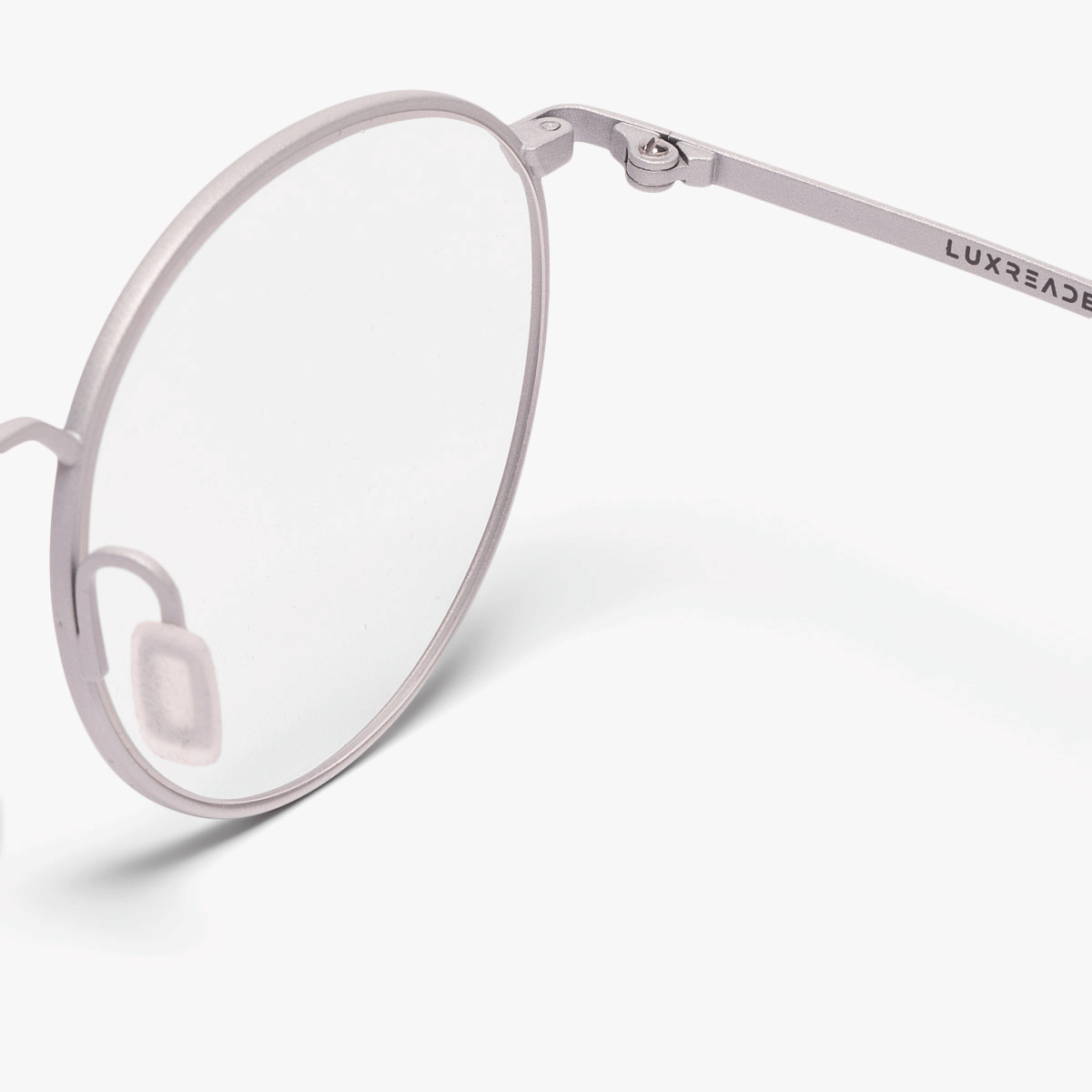 Luxreaders stylish Silkeborg Steel Reading glasses. Made from Titanium in a Square shape.
