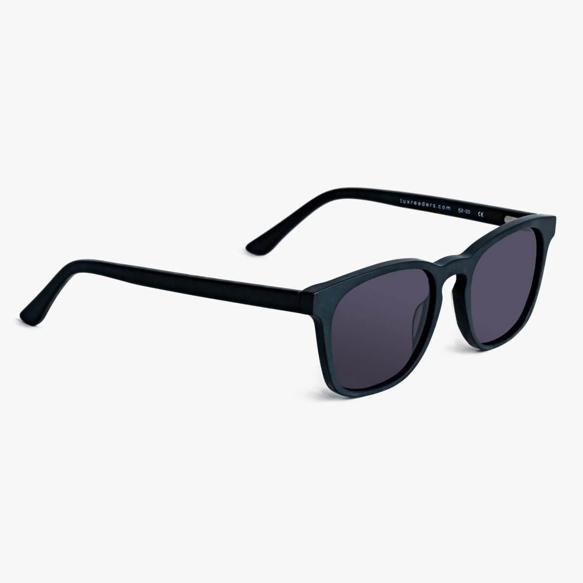 Luxreaders stylish Women's Bornholm Black Sunglasses. Made from Acetate in a Square shape.