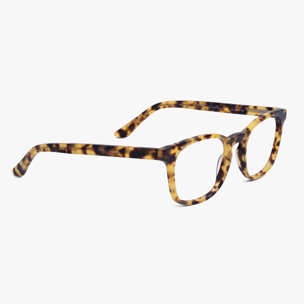 Tortoiseshell rectangular reading glasses