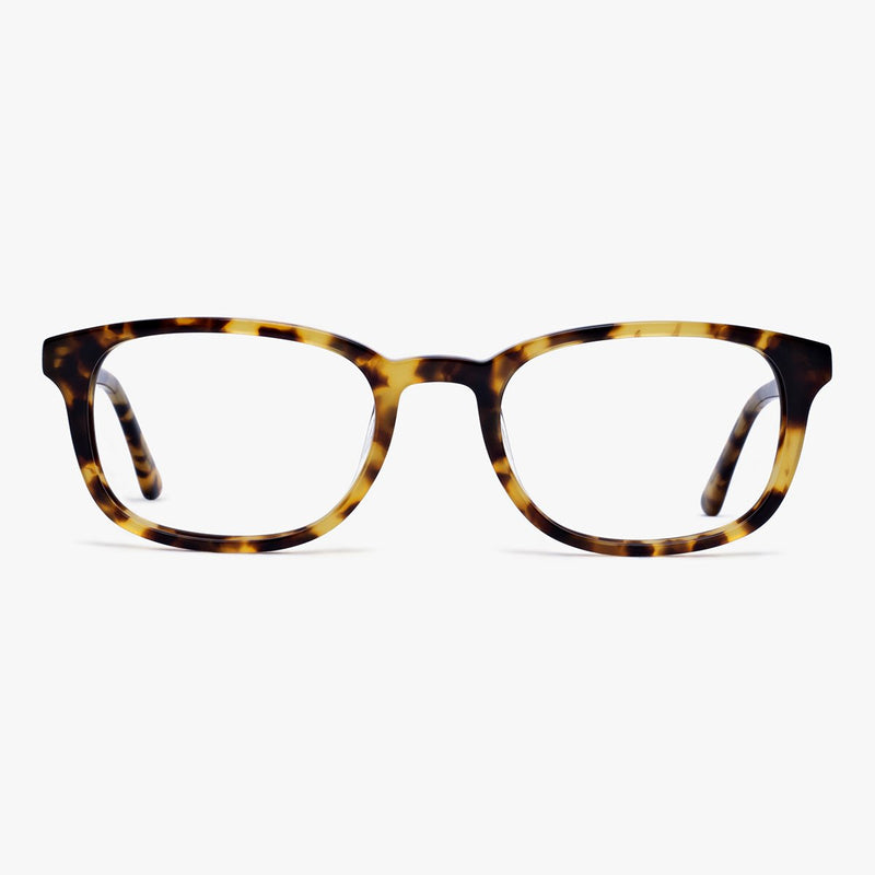 Tortoise shell glasses frame with square lenses