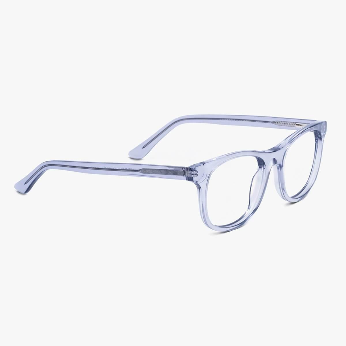 Luxreaders stylish Women's Malmö Crystal Grey Reading glasses. Made from Acetate in a Square shape.