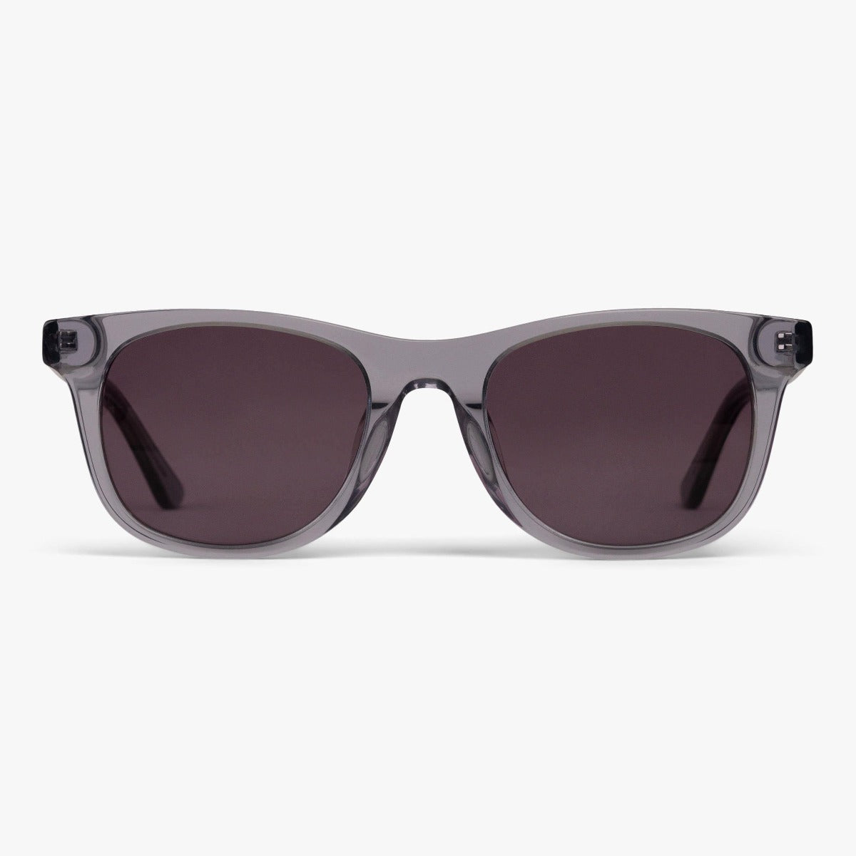 Malmö Crystal Grey sunglasses with dark lenses
