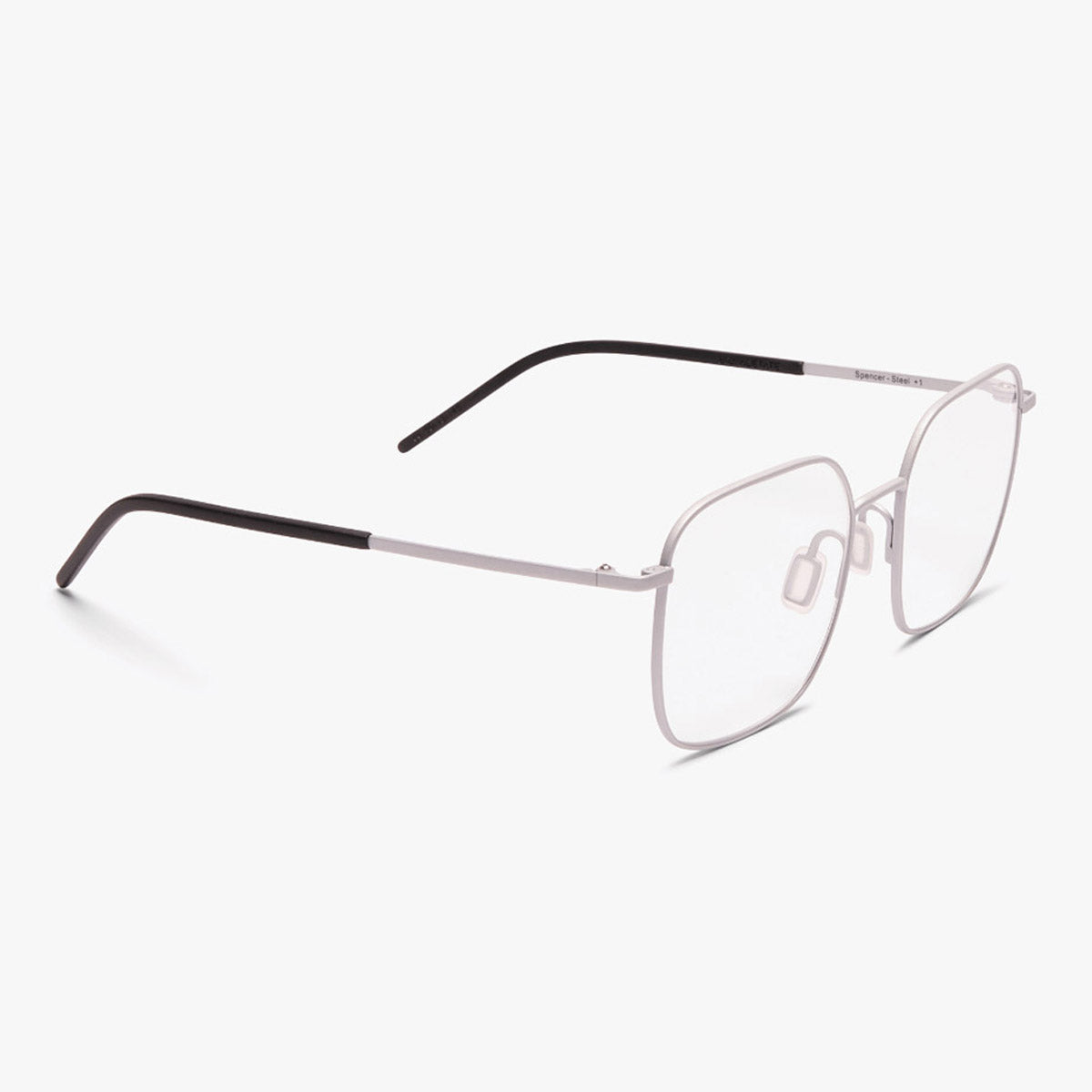 Men's Båstad Steel square metal glasses with black temples