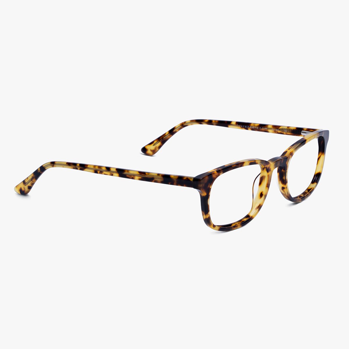 Men's Devon Light Turtle tortoiseshell square glasses with smooth finish