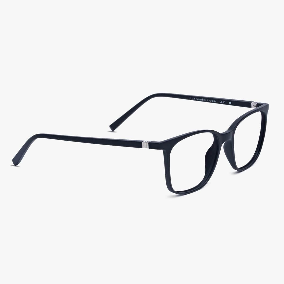 Men's Fyn Black glasses with black frame from Luxreaders