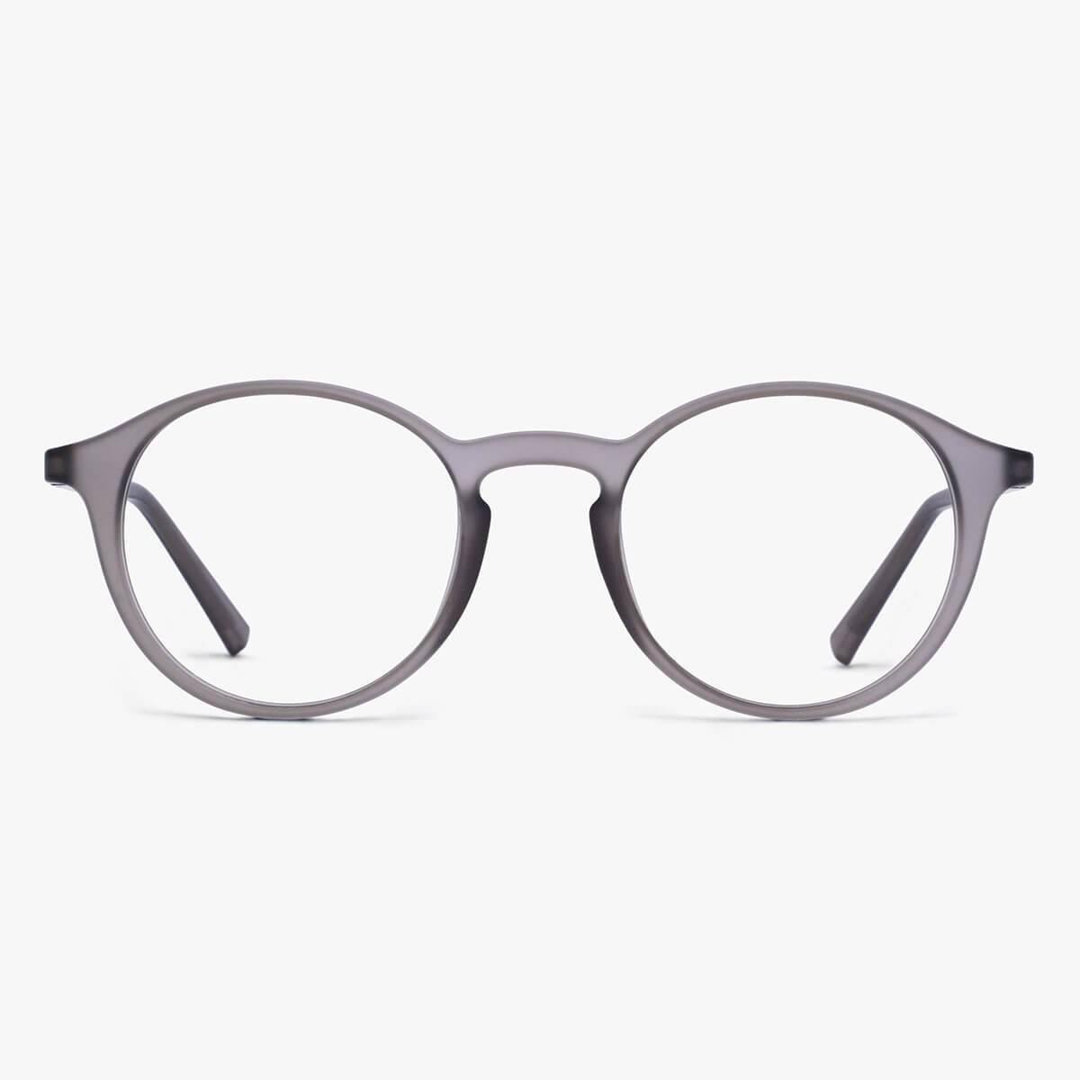 Men's Læsø grey round glasses with matte finish and classic style