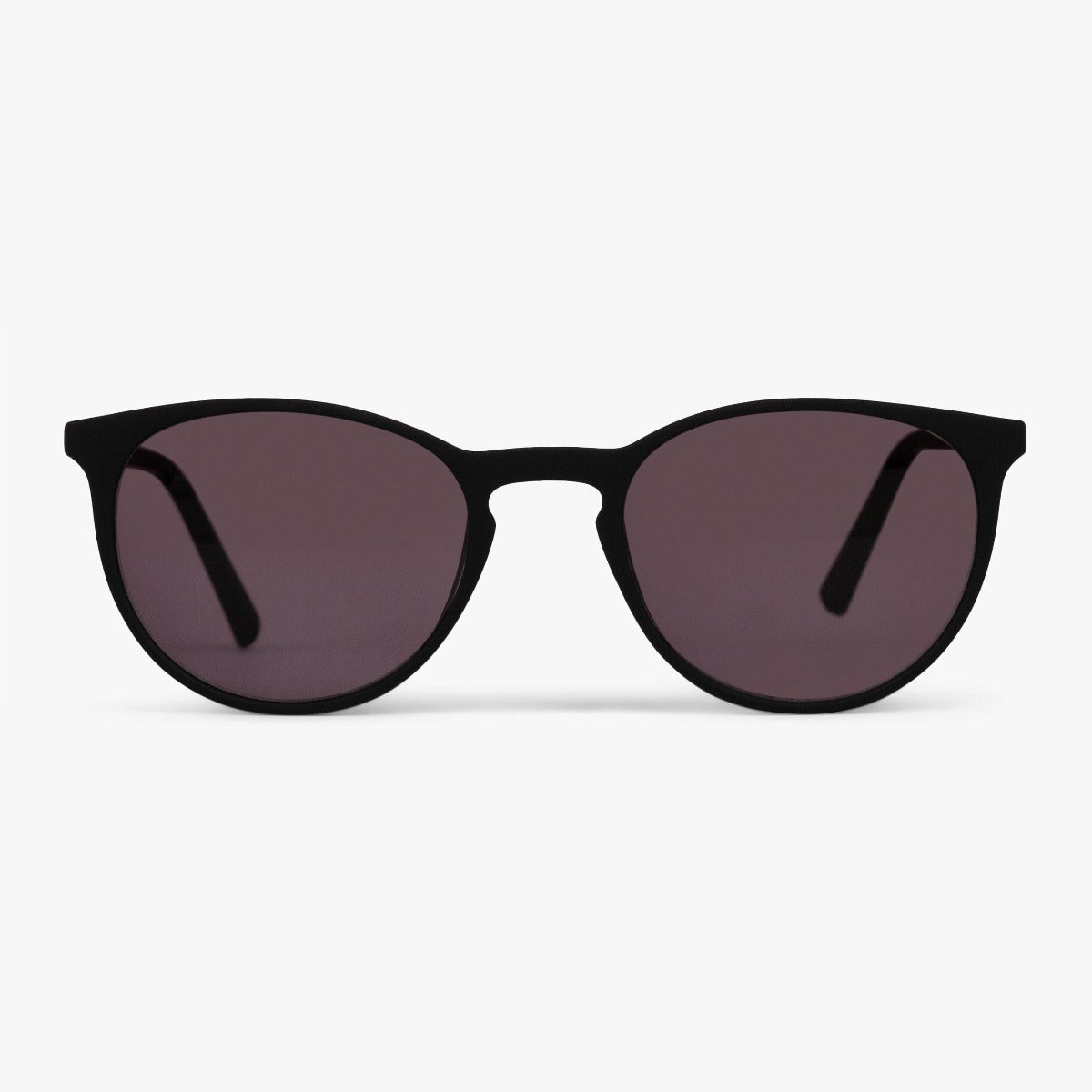 Men's Stockholm black sunglasses with round lenses