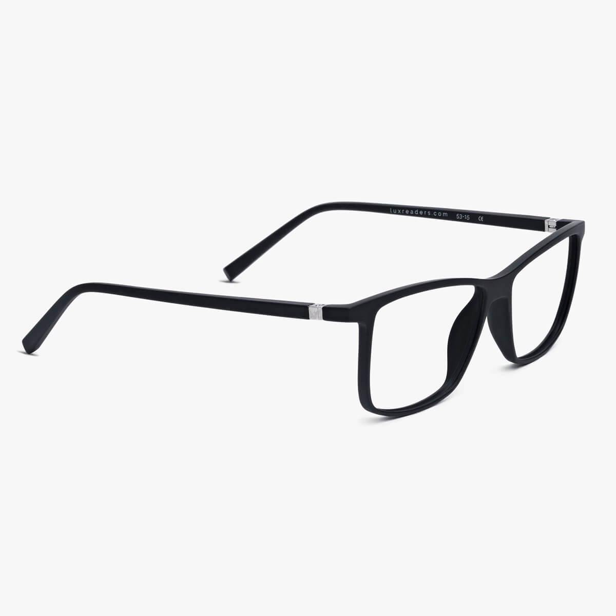 Women's København Black square black reading glasses with sleek design