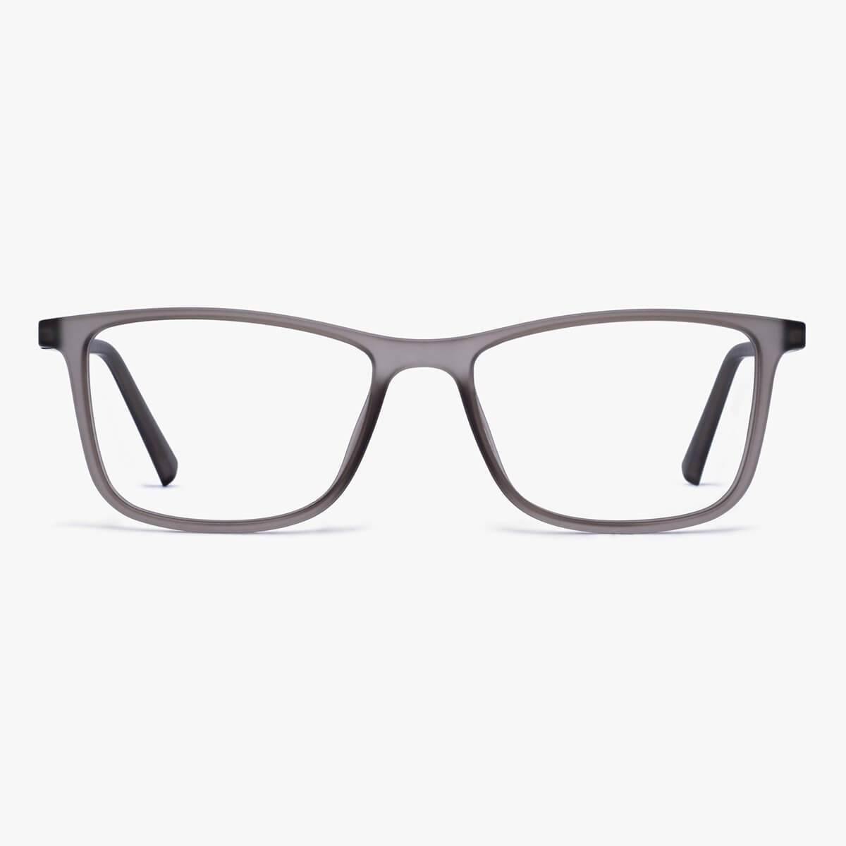 Women's Skagen Grey rectangular eyeglasses with thin grey frames